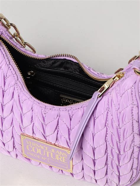 borsa versace viola|versace jeans handbags.